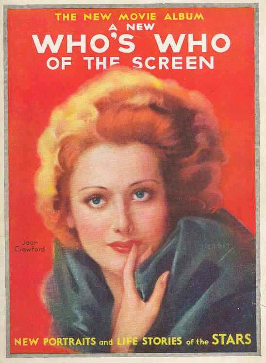 NEW MOVIE ALBUM: A WHOS WHO OF THE SCREEN magazine side cover Issue 1 October 1930