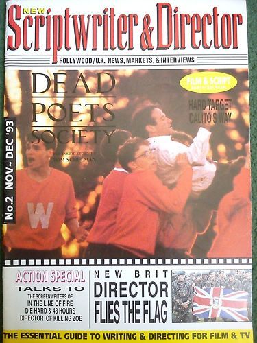NEW SCRIPTWRITER AND DIRECTOR magazine side cover Issue 2 November/December 1993