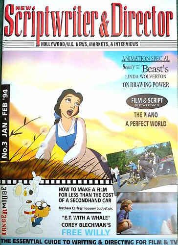 NEW SCRIPTWRITER AND DIRECTOR magazine side cover Issue 3 January/February 1994