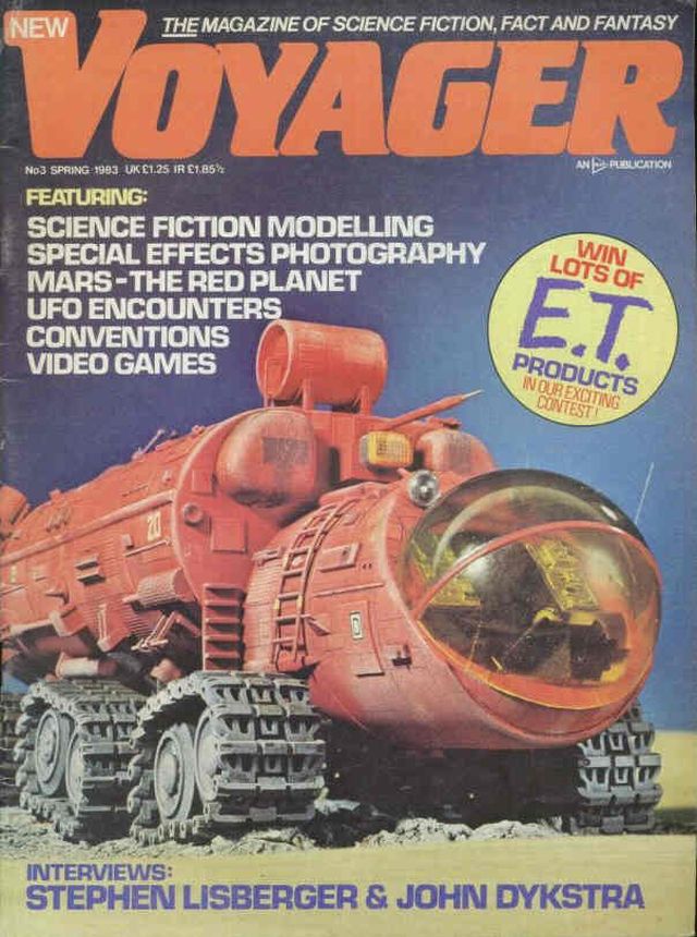 SPACE VOYAGER magazine side cover Issue 3 Spring 1983