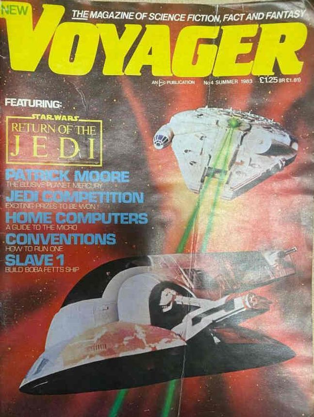 SPACE VOYAGER magazine side cover Issue 4 Summer 1983