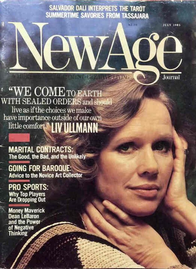 NEW AGE JOURNAL magazine side cover  July 1985