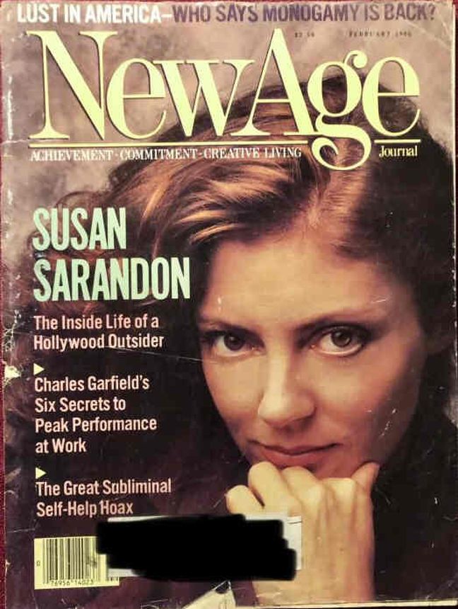 NEW AGE JOURNAL magazine side cover  February 1986