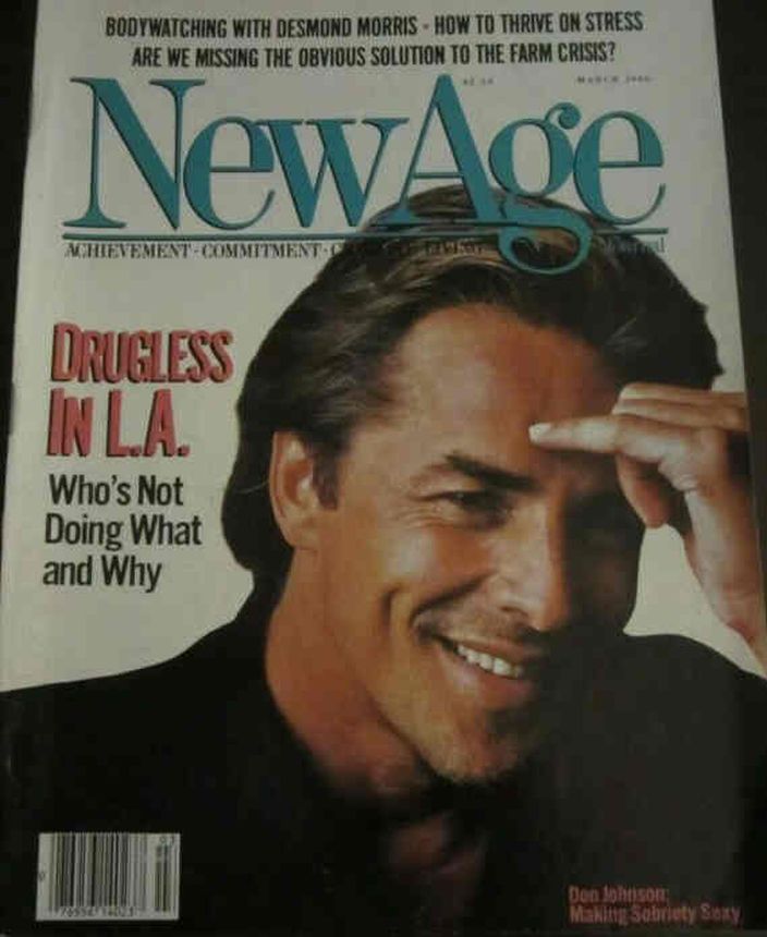 NEW AGE JOURNAL magazine side cover  March 1986