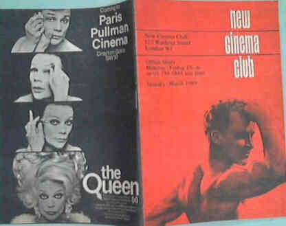 NEW CINEMA CLUB magazine side cover January/March 1969