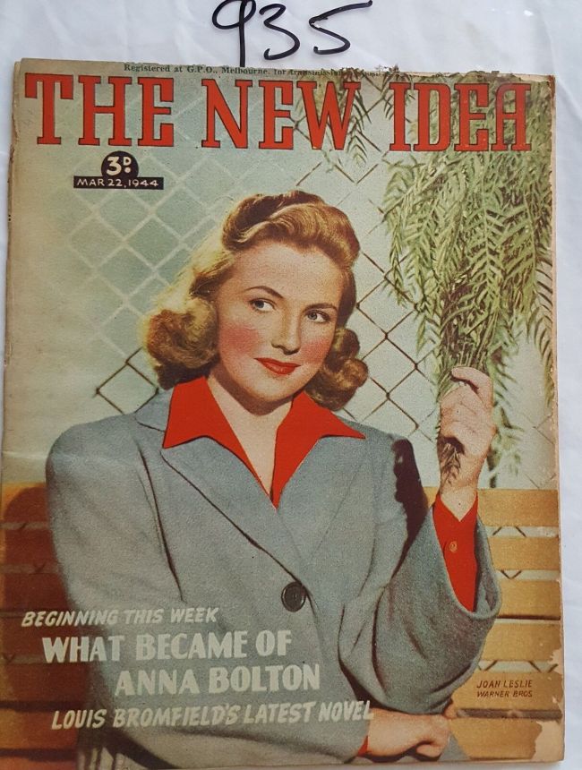 NEW IDEA magazine side cover 22 March 1944