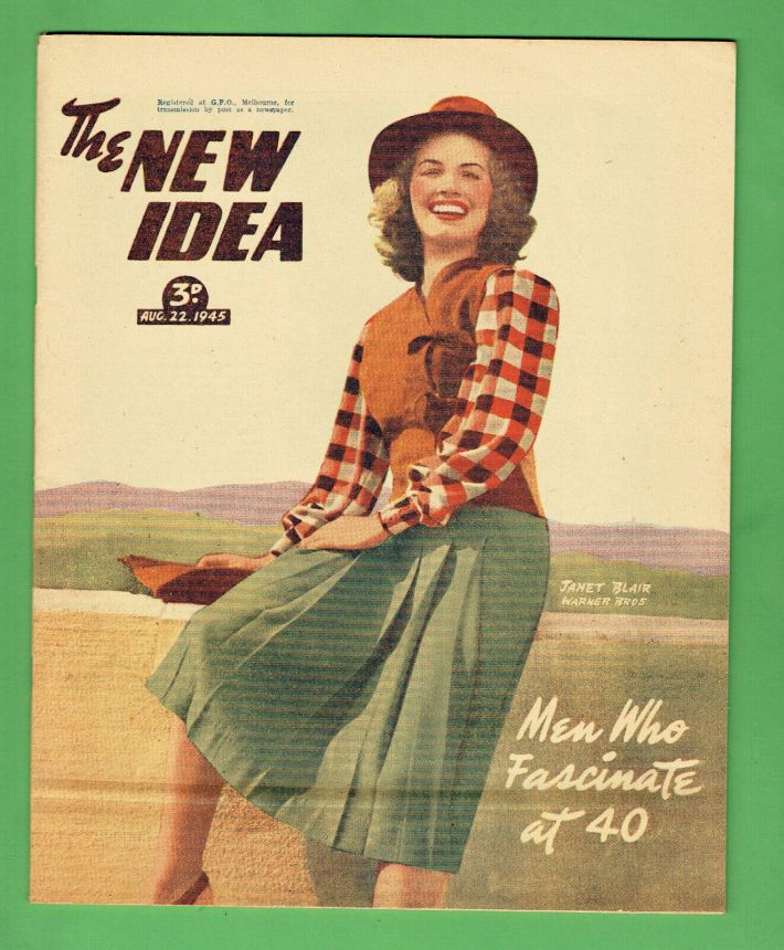NEW IDEA magazine side cover 22 August 1945