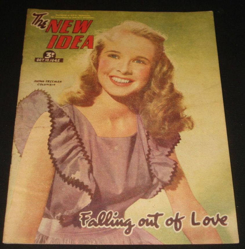 NEW IDEA magazine side cover 10 October 1945