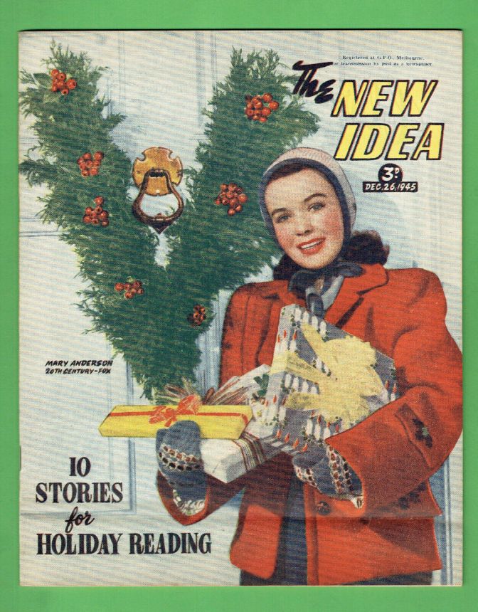 NEW IDEA magazine side cover 26 December 1945