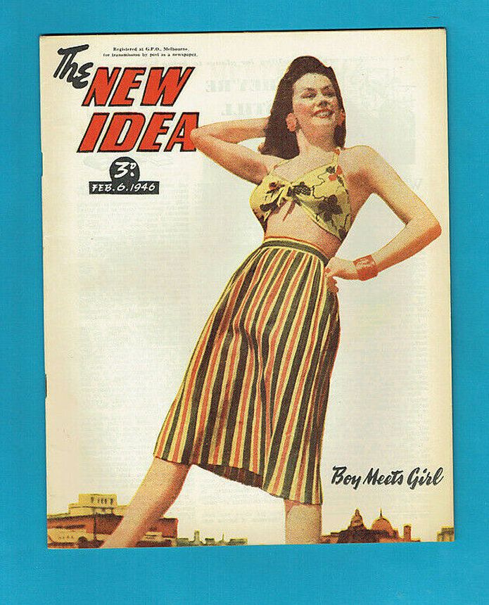 NEW IDEA magazine side cover 6 February 1946