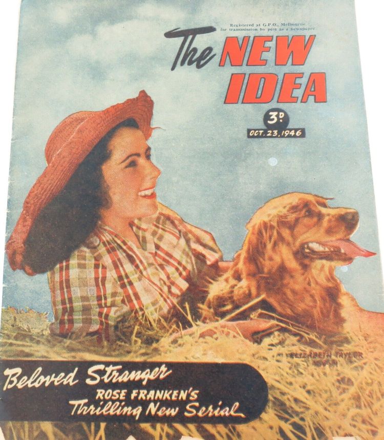 NEW IDEA magazine side cover 23 October 1946