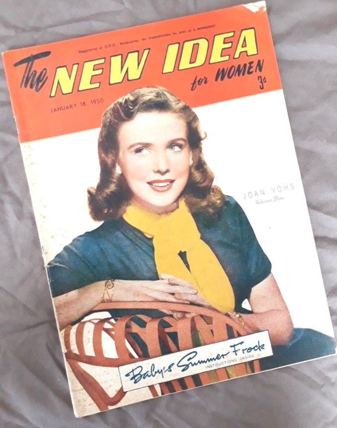 NEW IDEA magazine side cover 18 January 1950