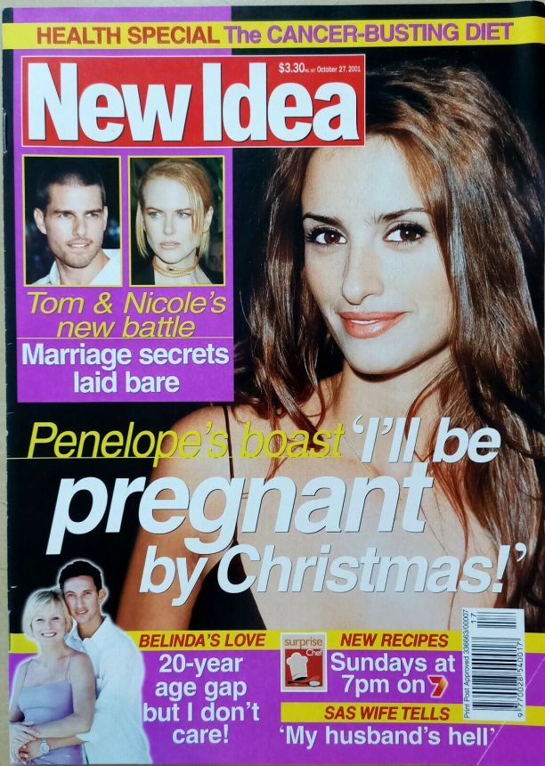 NEW IDEA magazine side cover 27 October 2001