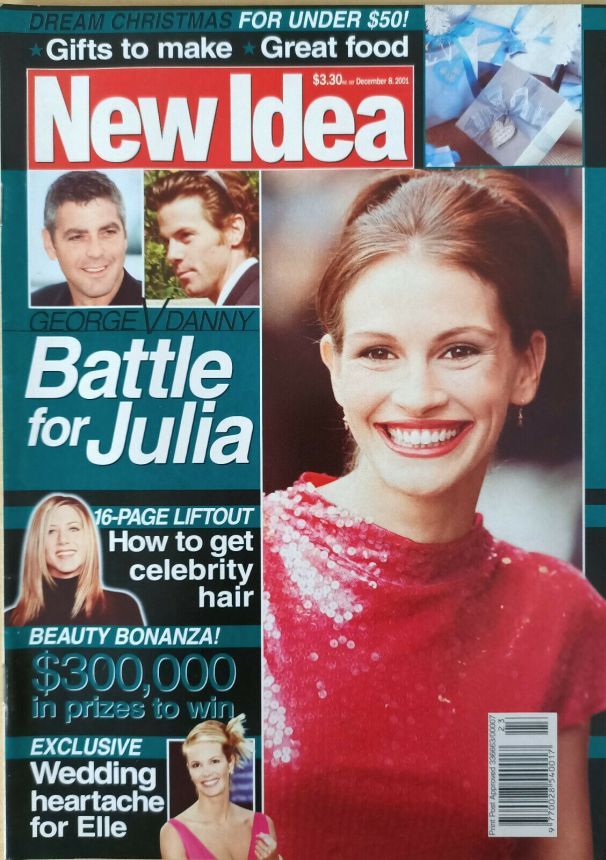 NEW IDEA magazine side cover 8 December 2001