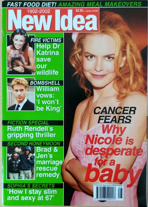 NEW IDEA magazine side cover 19 January 2002