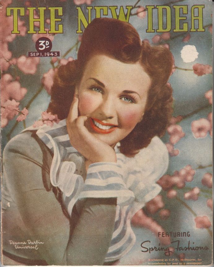 NEW IDEA magazine side cover 1 September 1943