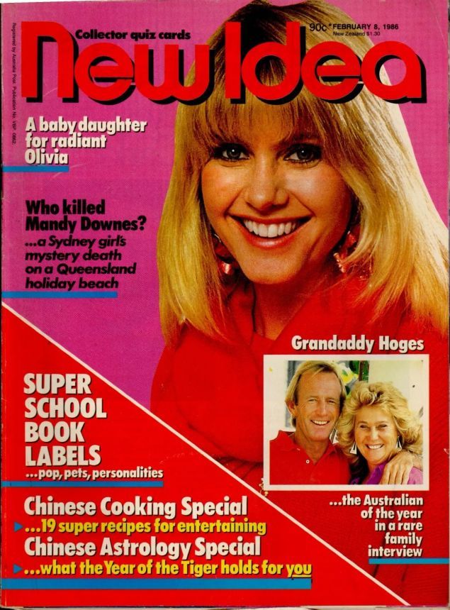 NEW IDEA magazine side cover 8 February 1986