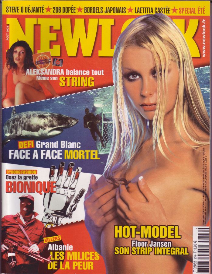 NEWLOOK magazine side cover Issue 239 August 2003