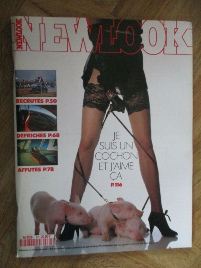 NEWLOOK magazine side cover Issue 67  March 1989