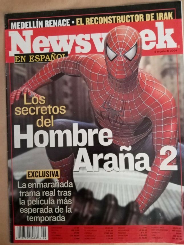 NEWSWEEK MEXICO magazine side cover 5 July 2004