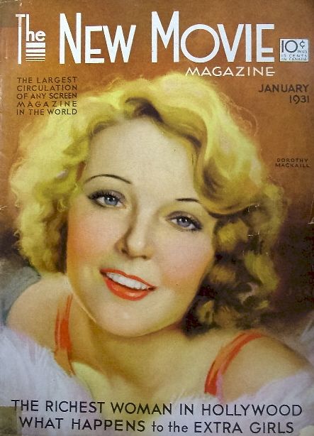 NEW MOVIE | THE magazine side cover Issue 14 January 1931