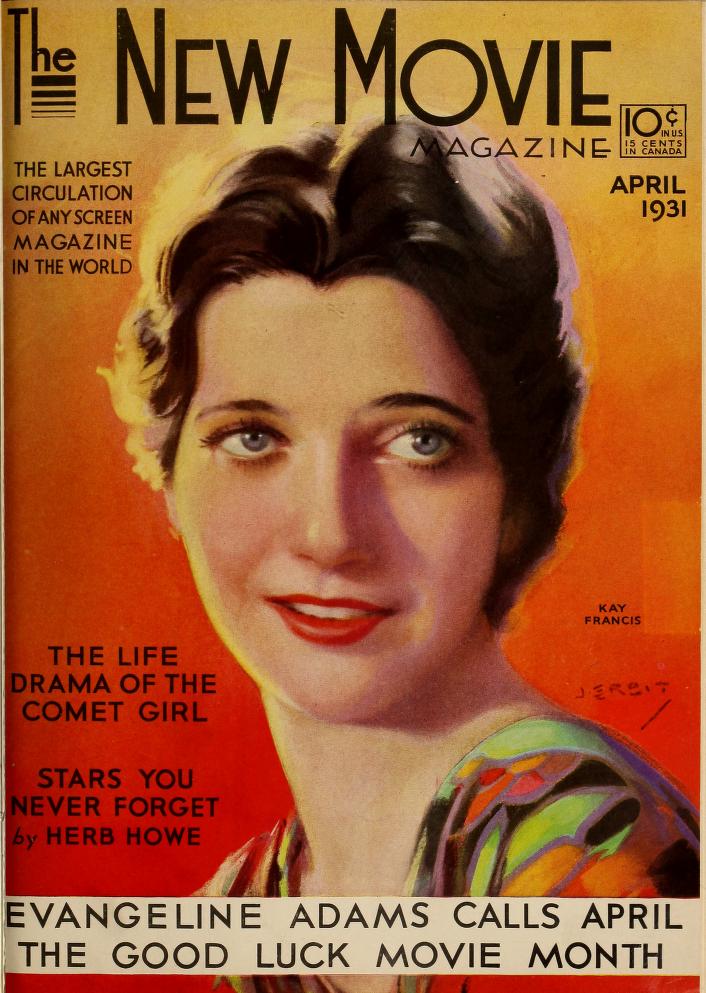NEW MOVIE | THE magazine side cover Issue 17 April 1931