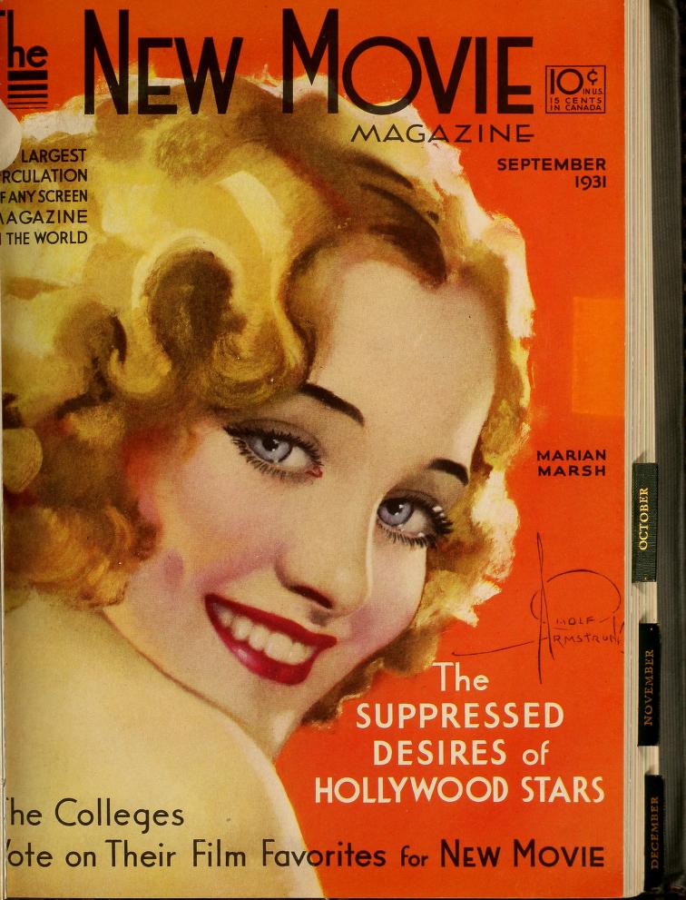 NEW MOVIE | THE magazine side cover Issue 22 September 1931
