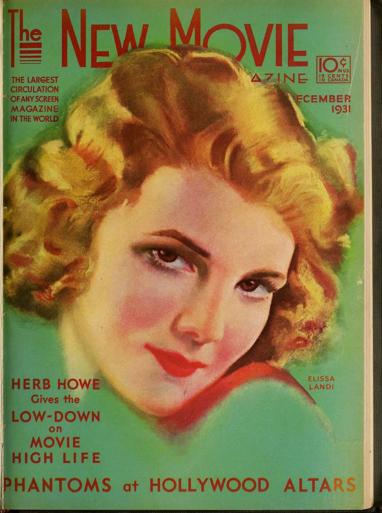 NEW MOVIE | THE magazine side cover Issue 25 December 1931