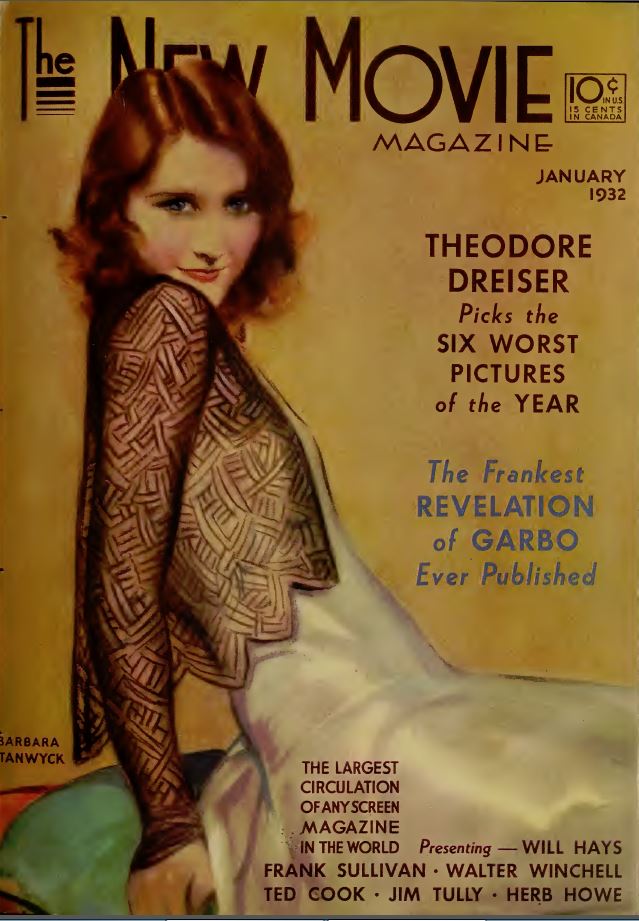 NEW MOVIE | THE magazine side cover Issue 26 January 1932