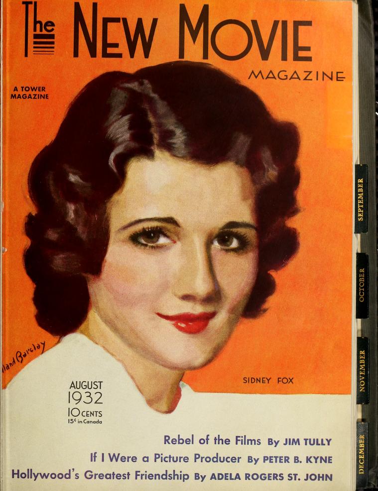 NEW MOVIE | THE magazine side cover Issue 33 August 1932