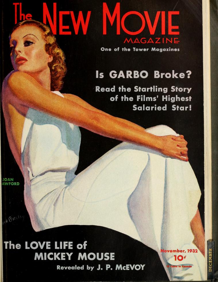 NEW MOVIE | THE magazine side cover Issue 36 November 1932