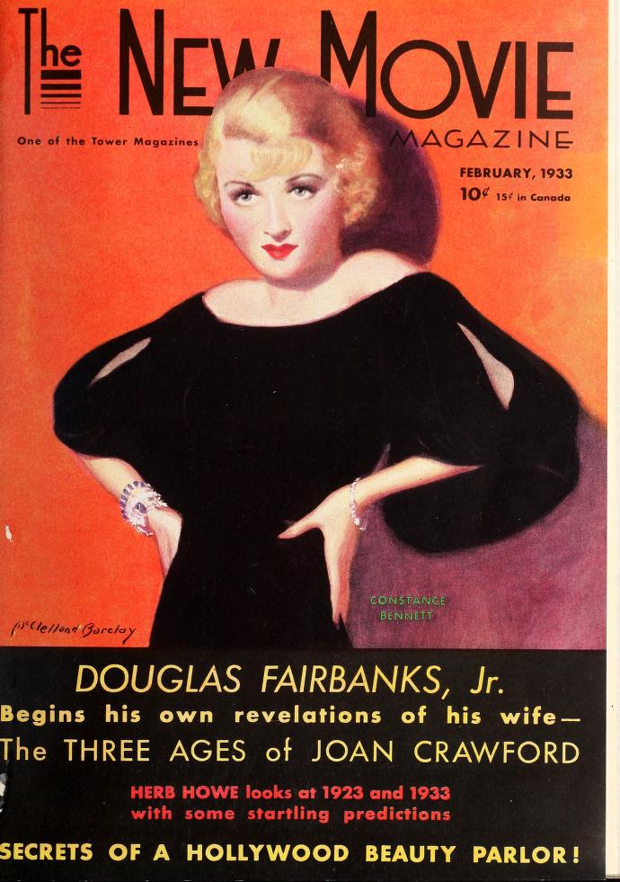 NEW MOVIE | THE magazine side cover Issue 39 February 1933