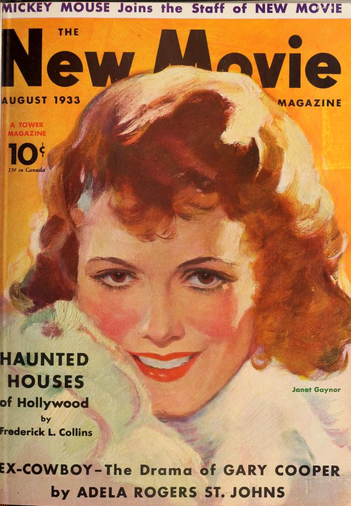 NEW MOVIE | THE magazine side cover Issue 45 August 1933