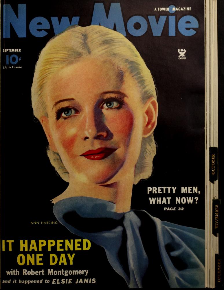 NEW MOVIE | THE magazine side cover Issue 58 September 1934