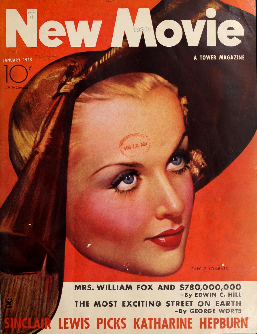 NEW MOVIE | THE magazine side cover Issue 62 January 1935