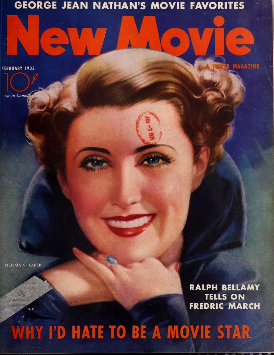 NEW MOVIE | THE magazine side cover Issue 63 February 1935