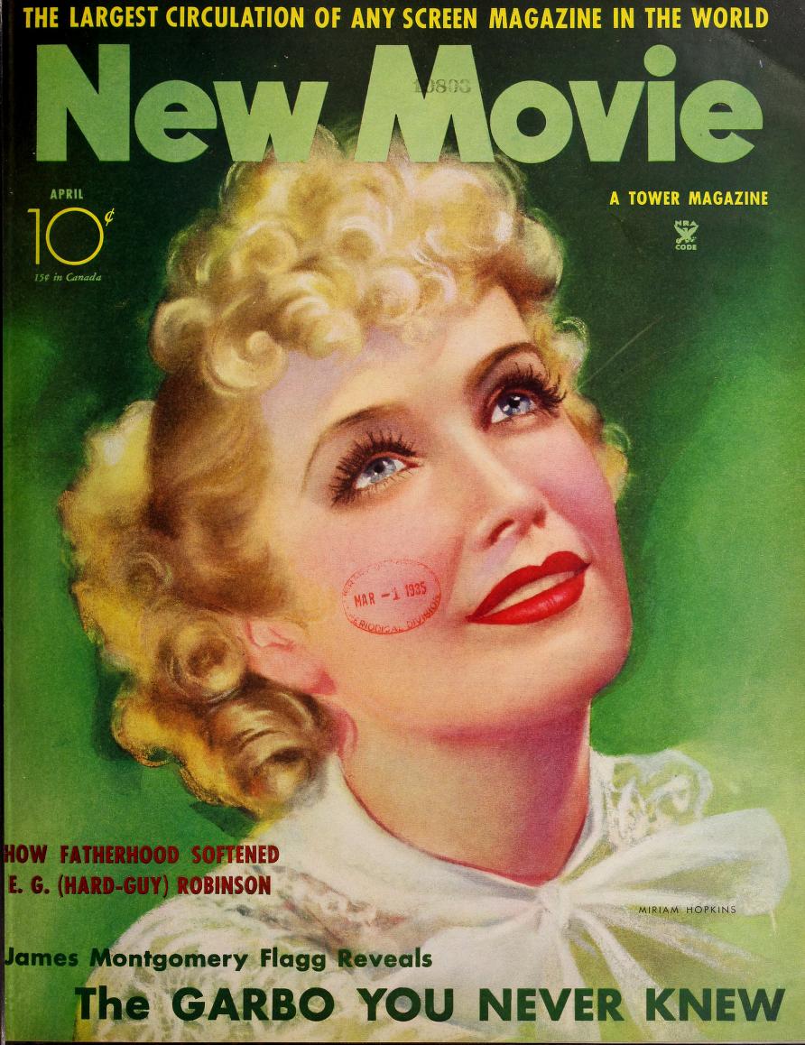 NEW MOVIE | THE magazine side cover Issue 65 April 1935