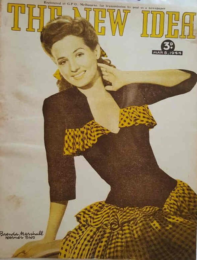 NEW IDEA magazine side cover 8 March 1944