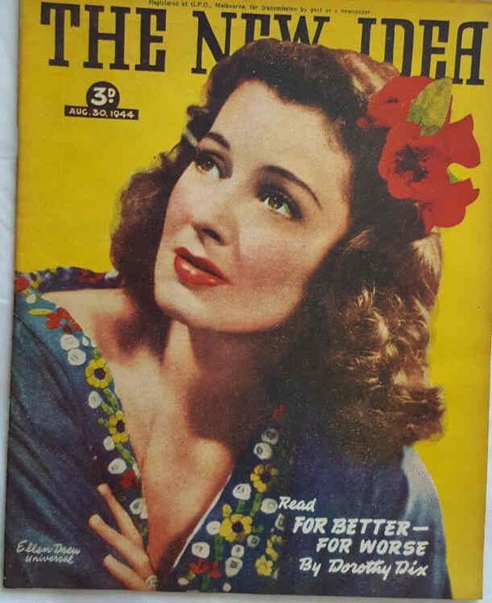 NEW IDEA magazine side cover 30 August 1944