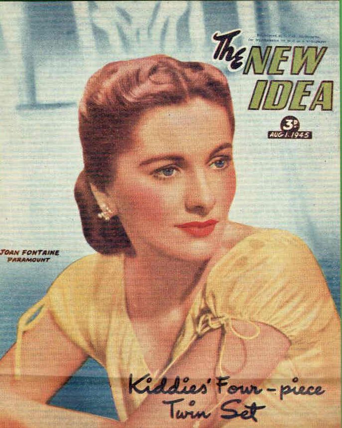 NEW IDEA magazine side cover 1 August 1945