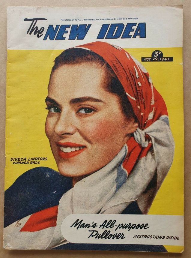NEW IDEA magazine side cover 29 October 1947