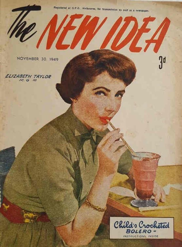 NEW IDEA magazine side cover 30 November 1949