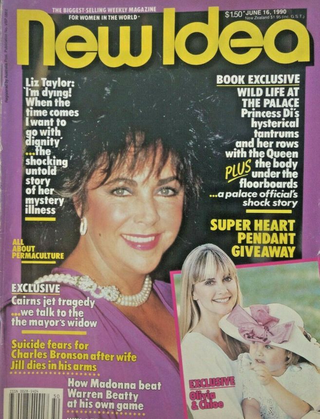 NEW IDEA magazine side cover 16 June 1990