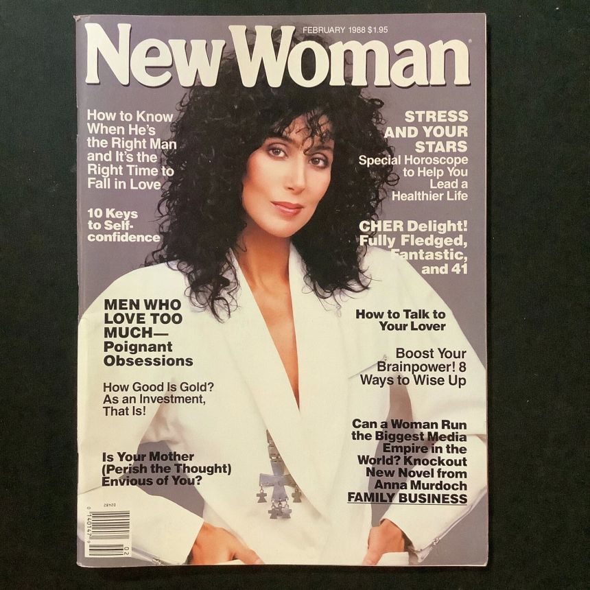 NEW WOMAN AUSTRALIA magazine side cover  February 1988