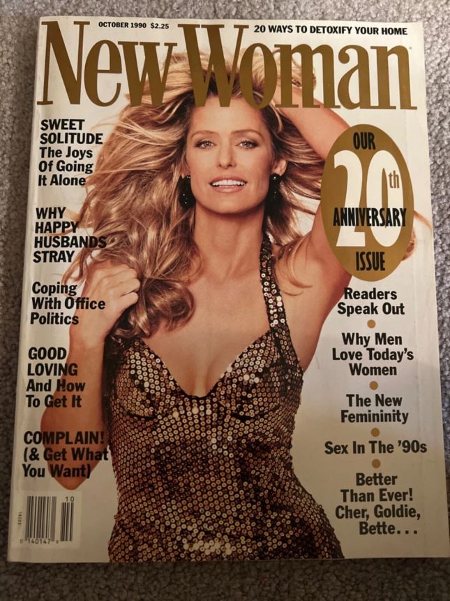 NEW WOMAN AUSTRALIA magazine side cover  October 1990