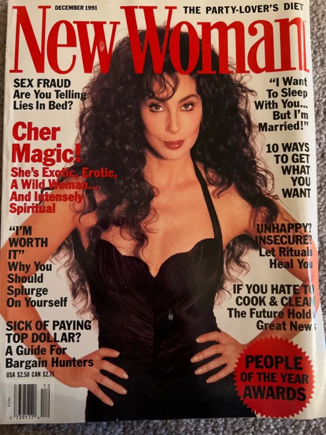 NEW WOMAN AUSTRALIA magazine side cover  December 1991