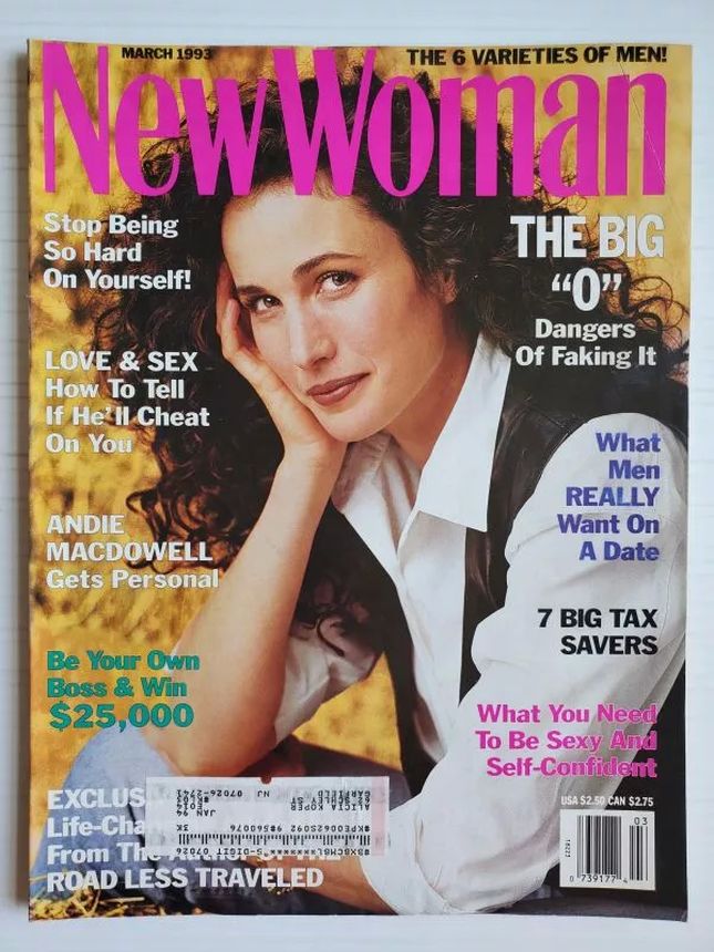 NEW WOMAN AUSTRALIA magazine side cover  March 1993