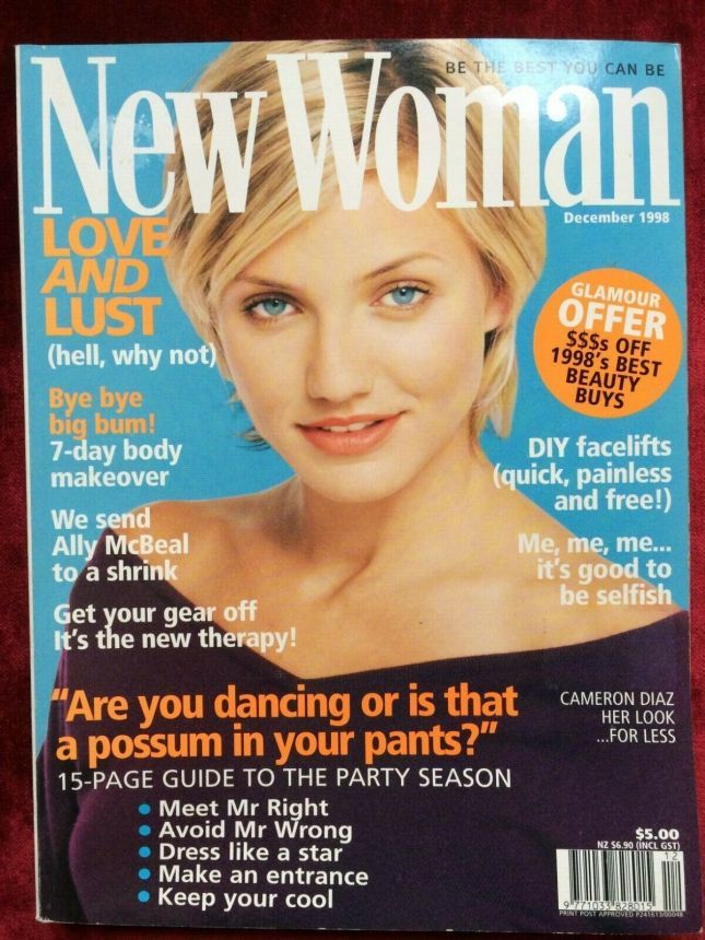 NEW WOMAN AUSTRALIA magazine side cover  December 1998