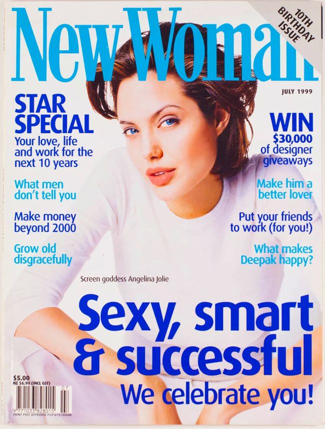 NEW WOMAN AUSTRALIA magazine side cover  July 1999