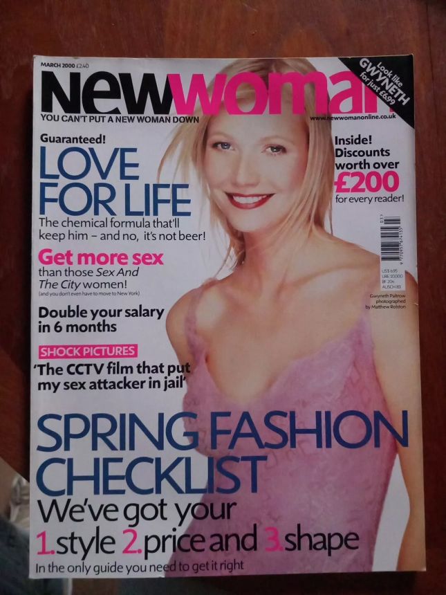 NEW WOMAN AUSTRALIA magazine side cover  March 2000